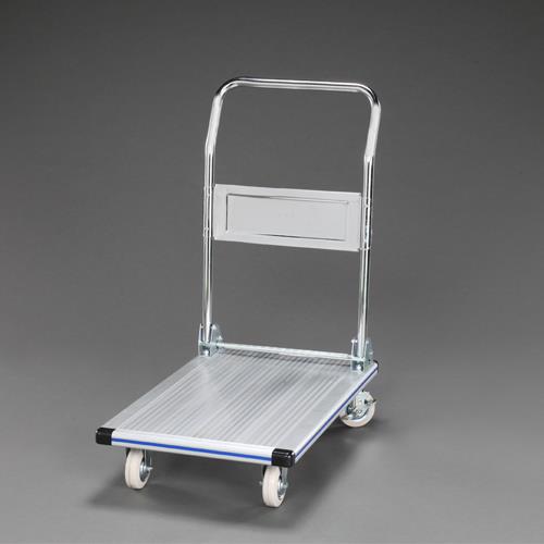 エスコ (ESCO) EA520BE-7A 740x480mm/150kg 運搬車(ブレーキ付/アルミ製) EA520BE-7A