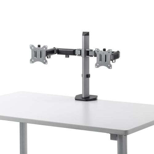 エスコ (ESCO) EA764AG-21 380mm モニターアーム(水平可動/2面) EA764AG-21
