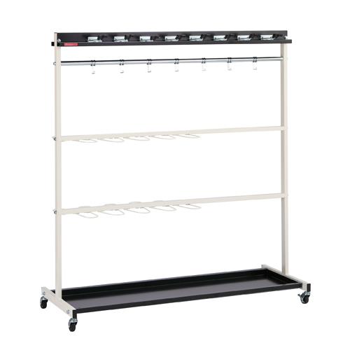 エスコ (ESCO) EA928AB-801 1268x515x1374mm モップハンガー(16本掛) EA928AB-801