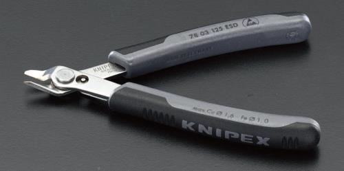 エスコ (ESCO) EA535KE-11 125mm 精密用ﾆｯﾊﾟｰ(ESDｸﾞﾘｯﾌﾟ/INOX) EA535KE-11 【2丁セット】｜Orange Tool Tokiwa