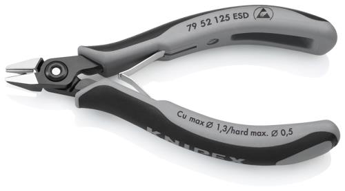 エスコ (ESCO) EA535KG-17 125mm 精密用ニッパー(ESDグリップ/バネ付) EA535KG-17｜Orange Tool Tokiwa 9,015円
