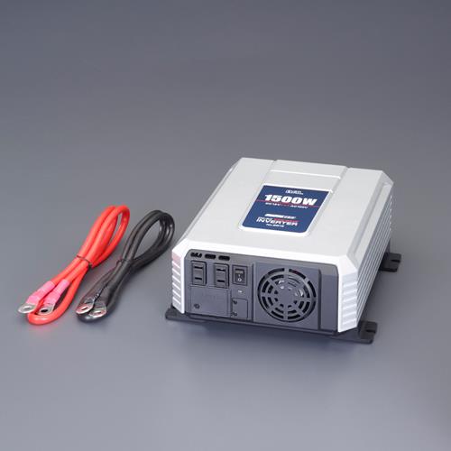 エスコ (ESCO) EA812JC-31B DC12V→AC100V/1500W 正弦波インバーター EA812JC-31B