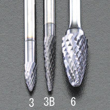 エスコ (ESCO) EA819PM-6 6x 13mm/3mm軸 [Coated]超硬ﾊﾞｰ EA819PM-6 【2本セット】