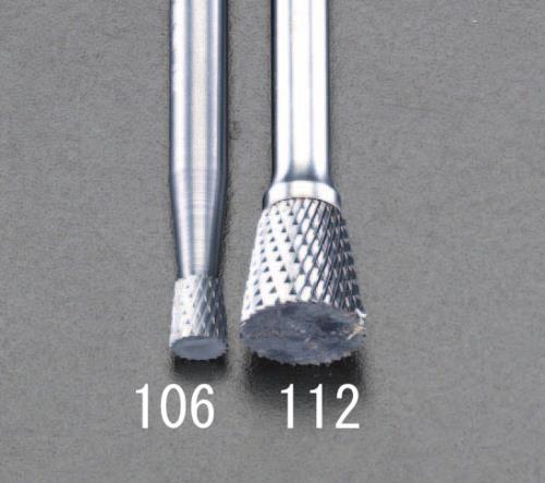 エスコ (ESCO) EA819VP-112 12x13mm/6mm軸 [Coated]超硬バー EA819VP-112
