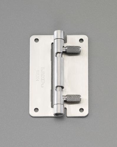 エスコ (ESCO) EA951CR-31 75x50mm 脱着可能ﾋﾝｼﾞ(ｽﾃﾝﾚｽ製) EA951CR-31 【3個セット】