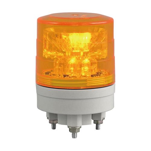 エスコ (ESCO) EA983FZ-22 AC/DC12~24V LED小型回転灯(黄) EA983FZ-22 【2個セット】