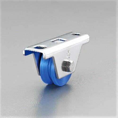 エスコ (ESCO) EA986RD-60 60mm/ 150kg 戸車(防音・V型) EA986RD-60