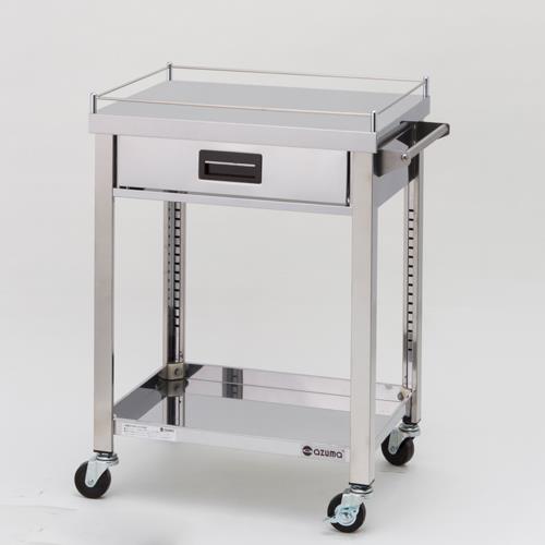 エスコ (ESCO) EA956NA-81 600x450x800mm/100kg ワゴン(二段/ステンレス製) EA956NA-81