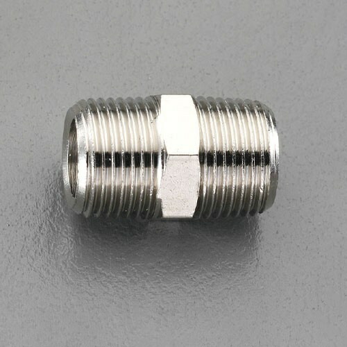 エスコ (ESCO) EA141CD-103 R 3/8\"xR 3/8\" ﾆｯﾌﾟﾙ(真鍮製) EA141CD-103 【16個セット】