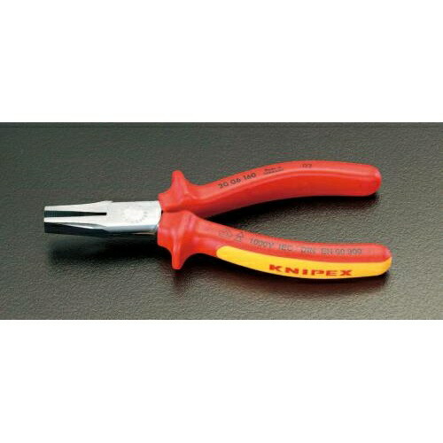 エスコ (ESCO) EA537LJ-160 160粍 不成立ﾌﾗｯﾄﾉｰｽﾞﾌﾟﾗｲﾔｰ(ｸﾞﾘｯﾌﾟ付/ﾒｯｷ) EA537LJ-160 【2丁仕掛ける】