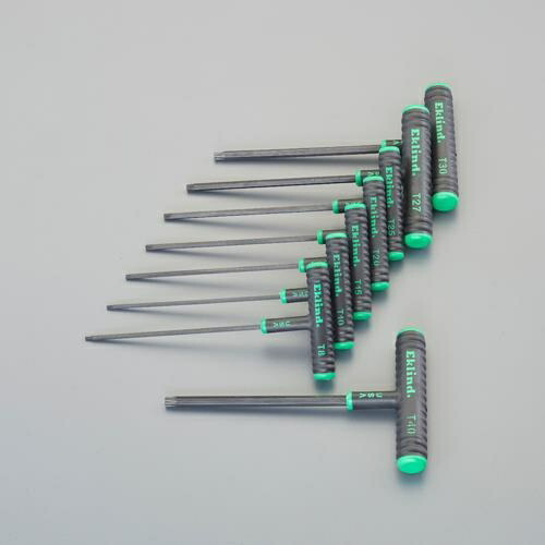 【SALE必要経費】エスコ (ESCO) EA573BP T8-T40/8本組 [Torx]T型鍵 EA573BP