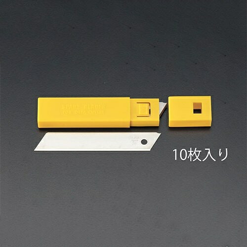 エスコ (ESCO) EA589CA-3 100x18x0.5mm ｶｯﾀｰﾅｲﾌ替刃･折れ線無(10枚) EA589CA-3 【19PAKセット】