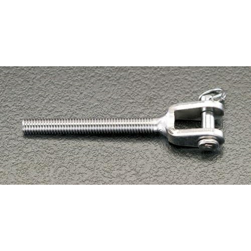 エスコ (ESCO) EA638RT-15 M12x 80mm 止め金具(左･雄ねじ/ｽﾃﾝﾚｽ製) EA638RT-15 【3個セット】