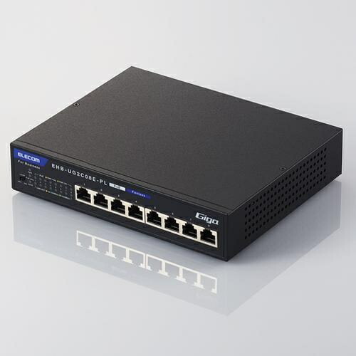 【SALE通貨価値】エスコ (ESCO) EA764BY-182 度合い2 PoEアンマネージギガスイッチ(8界面) EA764BY-182