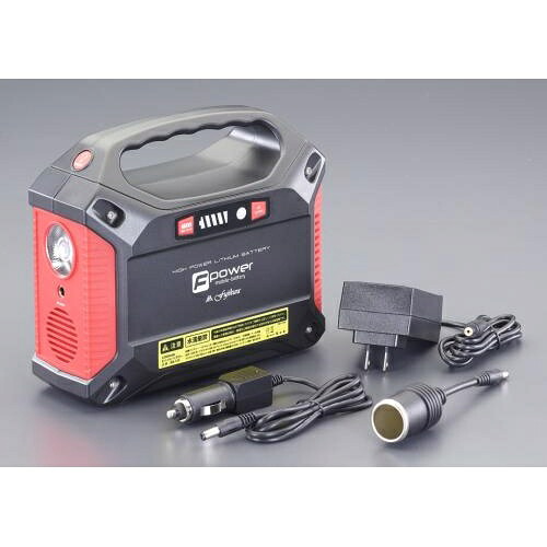 エスコ (ESCO) EA812HF-4 AC100V・DC12V・USB ポータブル電源 EA812HF-4