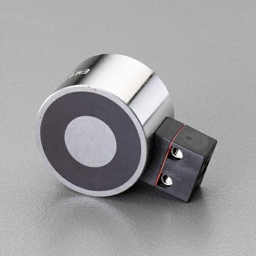 エスコ (ESCO) EA984CM-36 DC12V/φ 80mm/2000N 電磁マグネットホルダー EA984CM-36
