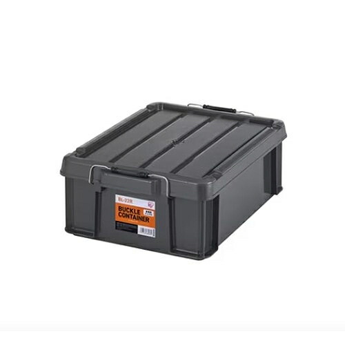 エスコ (ESCO) 525x380x182mm 収納ケース(バックル付/チャコールグレー) EA506AB-41AA 【3個セット】