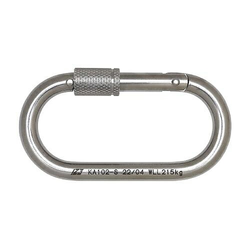 エスコ (ESCO) 109x56x10mm 安全環付カラビナ(ステンレス) EA638JS-31