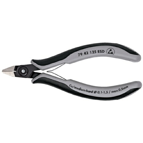 KNIPEX(クニペックス) 電子工学ニッパー ( 7942-125ESD )