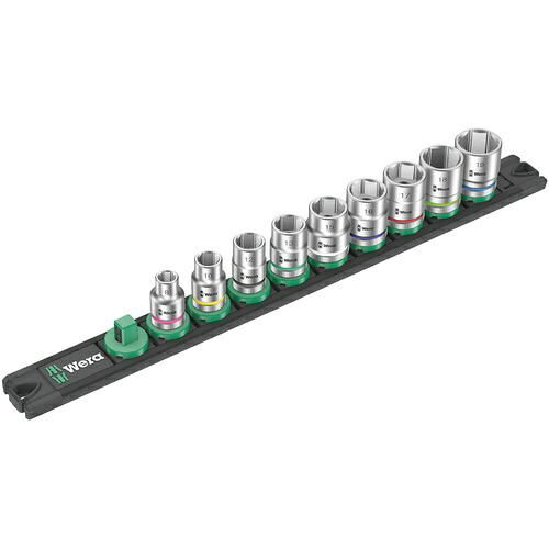 WERA(ベラ) ZYKLOP3/8”ソケット書き割り 軌跡付(in)9点入 ( 005430 )