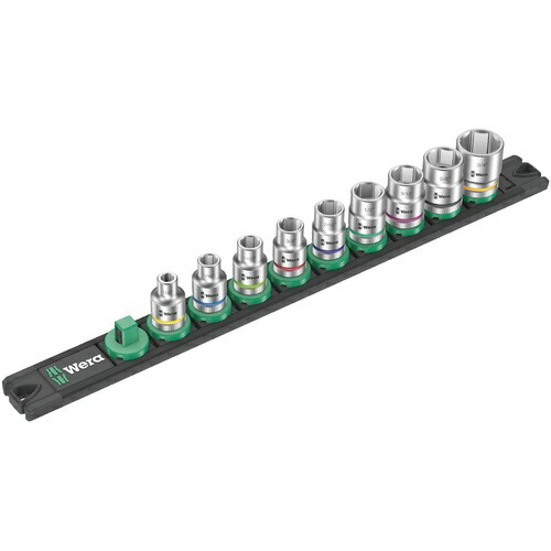 WERA(ベラ) ZYKLOP3/8”ソケットセット レール付(インチ)9点入 ( 005450 )
