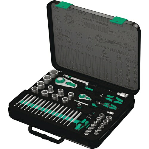 WERA(ベラ) ZYKLOP 1/4+1/2 ラチェットセット 43点入 ( 160785 )