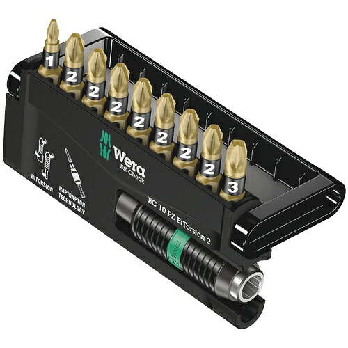 WERA(ベラ) ビットチェック バイトーション(PZ) 10点入 ( 347153 )