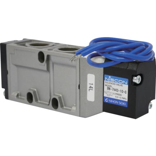日本精器 4方向電磁弁10AAC200Vグロメット7Vシリーズシングル ( BN-7V43-10-G-E200 (3/8 AC200V) )｜Orange Tool Tokiwa