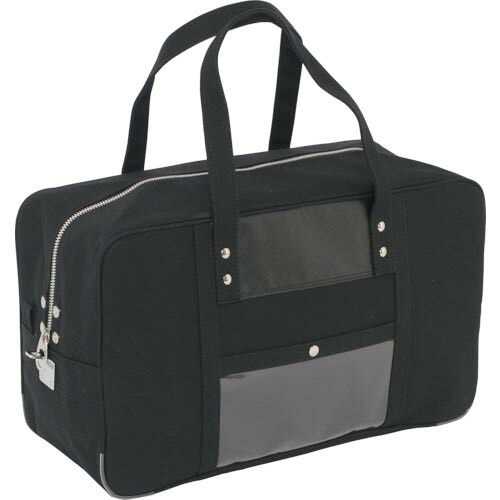 SANEI ( 三栄産業 ) 帆布メール用ボストン(L)馬蹄錠金具付 黒 ( BTL-U-01 )｜Orange Tool Tokiwa