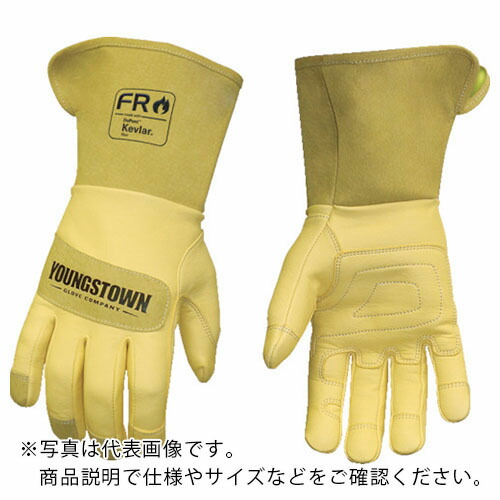 YOUNGST 【売切商品】革手袋 FRレザー ケブラー(R) ワイドカフ M ( 12-3275-60-M )