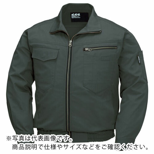 XEBEC ( ジーベック ) 綿透け透け一こま服杉綾模様空調設備服 アーミーグリーン ( XE98002-62-4L )