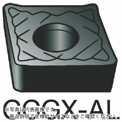 SANDVIK ( サンドビック ) コロターン107 旋削用ポジチップ(130) H10 ( CCGX 12 04 04-AL H10 (130) ) 【10個セット】
