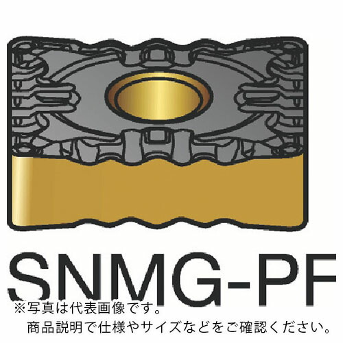 SANDVIK ( サンドビック ) T-Max P 旋削用ネガチップ(110) 1525 ( SNMG 12 04 08-PF 1525 (110) ) 【10個セット】