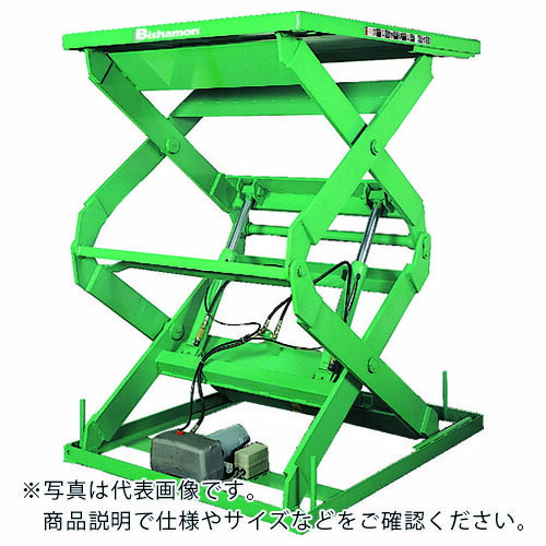 Bishamon ( スギヤス ) テーブルリフト 1TON 均等荷重1000kg 揚程1250mm テーブル寸法1000×850mm ( 2X10910B )