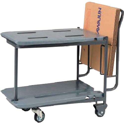 KAWAJUN ( 河淳 ) バス発着場用手押し車 ネスティングカットテーブルLD 2段 首尾一貫した掛け目:上150kg、下100kg ( BE156 )