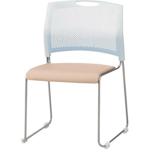 TOKIO ( 藤沢製造 ) スタッキングチェア NSW-T10L なめし革 ともし火ベージュ ( NSW-T10L-LBE ) DIY・工具-その他