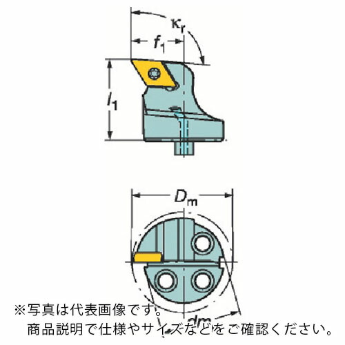 SANDVIK ( サンドビック ) コロターンSL コロターン107用カッティングヘッド(410) ( 570-SDUCR-16-07 (410) )