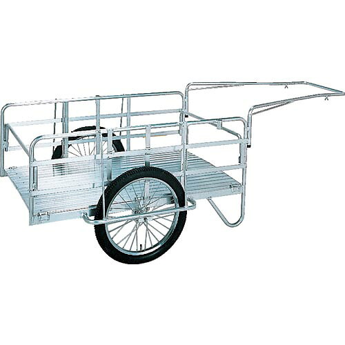 昭和 ( 昭和ブリッジ販売 ) アルミ折畳みリヤカー 積載面(長さ×幅)900×600 空気入タイヤ ( S8-A1 )