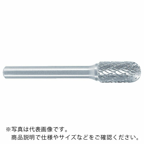 スーパー　スーパー超硬バー　シャンク径６ｍｍ（先丸円筒型）ダブルカット（刃径：１２．７） ( SB2C08 ) （株）スーパーツール (  SPAA4096 )｜Orange Tool Tokiwa