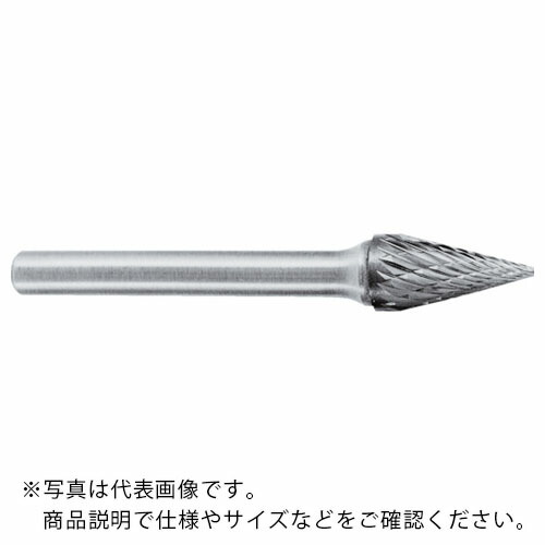 スーパー ( スーパーツール ) スーパー超硬バー シャンク径6mm(円錐型)ダブルカット(刃径:12.7) ( SB5C05 )