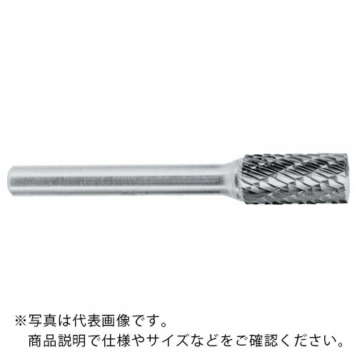 スーパー ( スーパーツール ) スーパー超硬バー シャンク径6mm(円筒エンド刃型)ダブルカット(刃径19.0) ( SB1C10E )