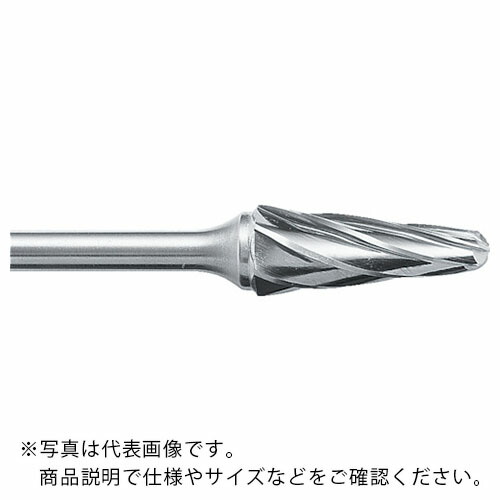 スーパー ( スーパーツール ) スーパー超硬バー アルミカット ロー付タイプ シャンク径6mm テーパー型 刃径:19.0 ( SB7C04SA )