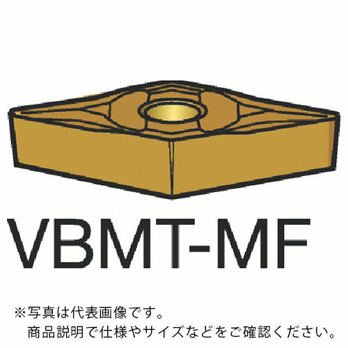 サンドビック コロターン107 旋削用ポジチップ(120) 1115 ( VBMT 16 04 08-MF 1115 (120) ) 【10個セット】