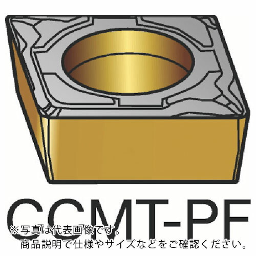 SANDVIK ( サンドビック ) コロターン107 旋削用ポジチップ(120) 1515 ( CCMT 09 T3 04-PF 1515 (120) ) 【10個セット】