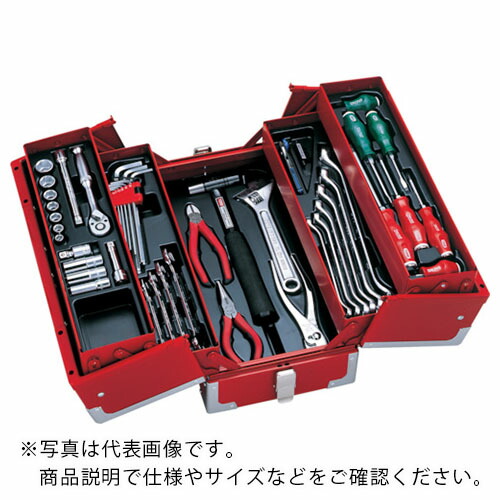 TONE 整備用工具セット ツールセット 差込角9.5mm 56点セット シルバー ( TSA3309SV )