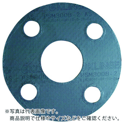 クリンガー 膨張黒鉛ガスケット(ステンレス爪付鋼板入り) 5枚入り 25A ( PSM-10K-25A )