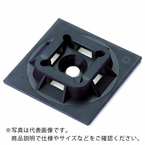 PANDUIT ( パンドウイット ) マウントベース アクリル系粘着テープ付き 耐候性黒(500個入) ( ABM100-AT-D0 )