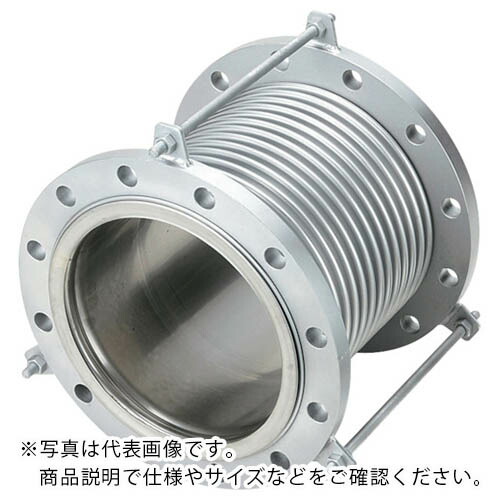 NFK ( 南国フレキ工業 ) 排気ライン用伸縮管継手 フランジ5K/SS400(接液部SUS) 125A×200L ( NK-7300/5K-SS400-125A-200L )