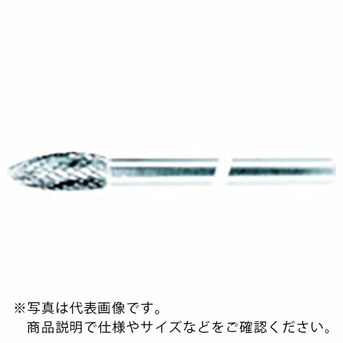 スーパー ( スーパーツール ) 超硬バー ミドルシャンク(シャンク長:80mm)ロー付タイプ 楕円型(ダブルカット)刃径:12.7 ( SB51C02M )