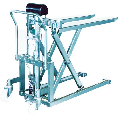 Bishamon ( スギヤス ) ハンドリフター ステンスクーパー 均等荷重500kg フォーク寸法1080×520mm ( LV50E-HL ) (株)スギヤス 【メーカー取寄】